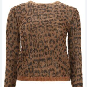 Maxmara leopard crewneck sweater